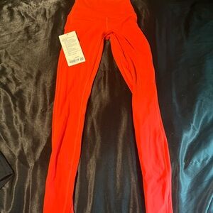 Lululemon Athletica Vibrant Red Leggings